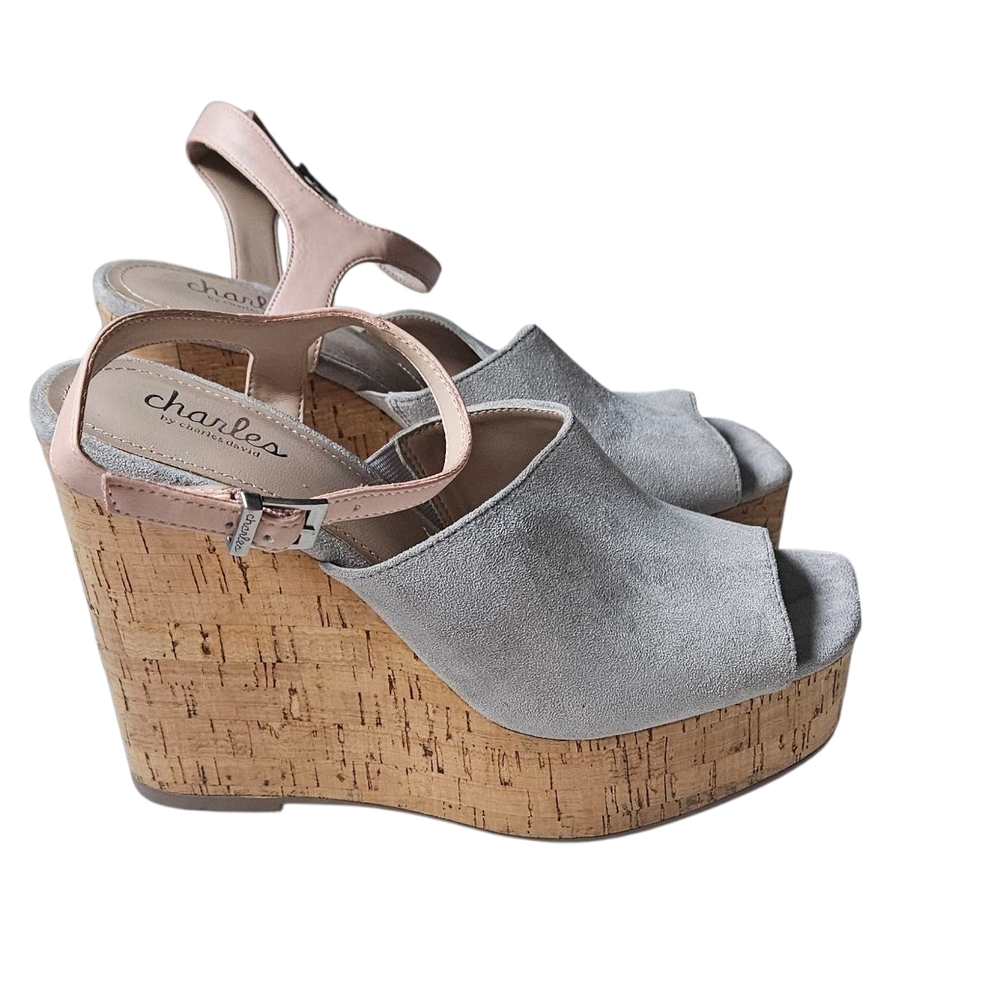 Charles David Dory Wedge Sandal SZ 8